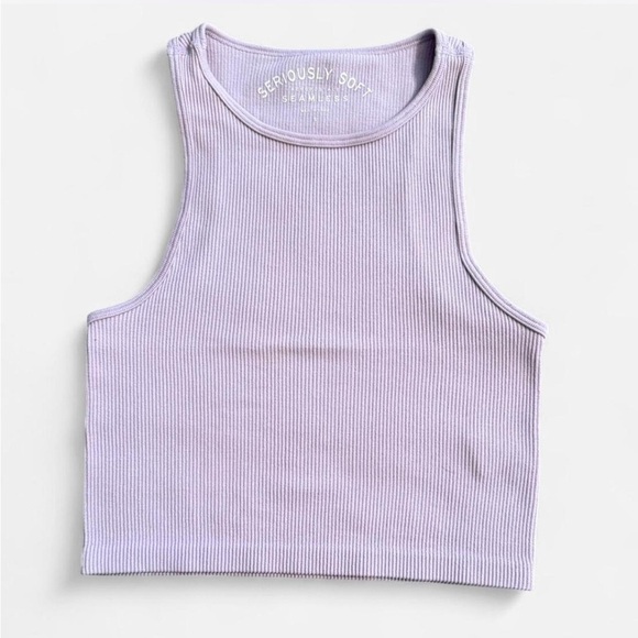 Aeropostale Other - Women’s Lavender Seriously Soft Seamless Cropped
High-Neck Tank Small